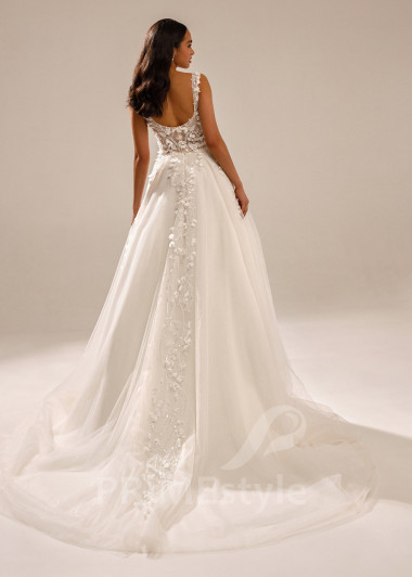 Luxusné kvetované svadobné šaty Jolly - primestyle.sk