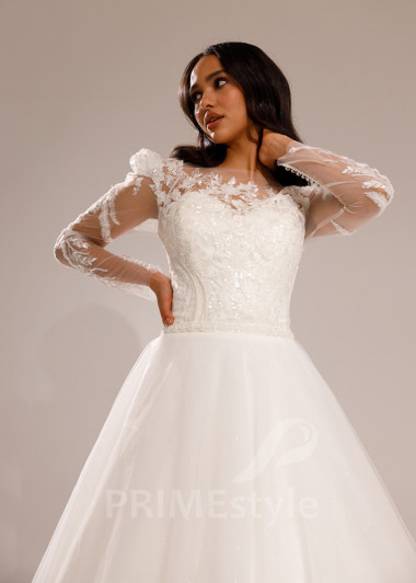 Elegantné tylové svadobné šaty Lucia - primestyle.sk