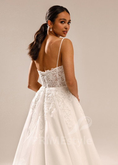 Luxusné svadobné šaty na ramienka Marianna - primestyle.sk