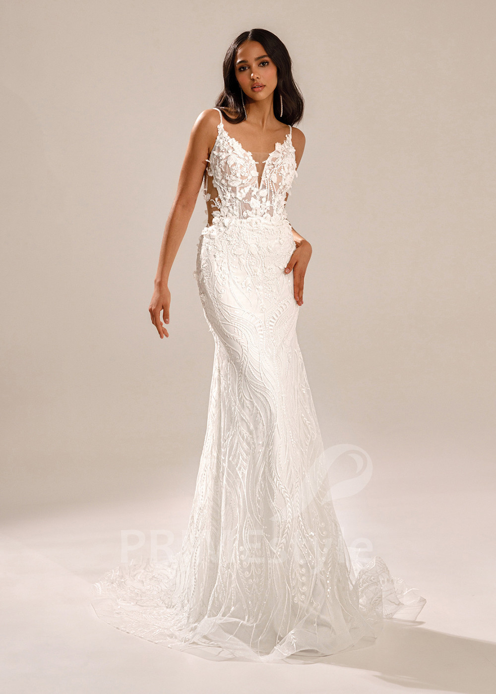 Luxusné celočipkované svadobné šaty Nora