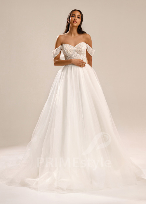 Jednoduché minimalistické svadobné šaty Taylor