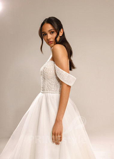 Jednoduché minimalistické svadobné šaty Taylor - primestyle.sk