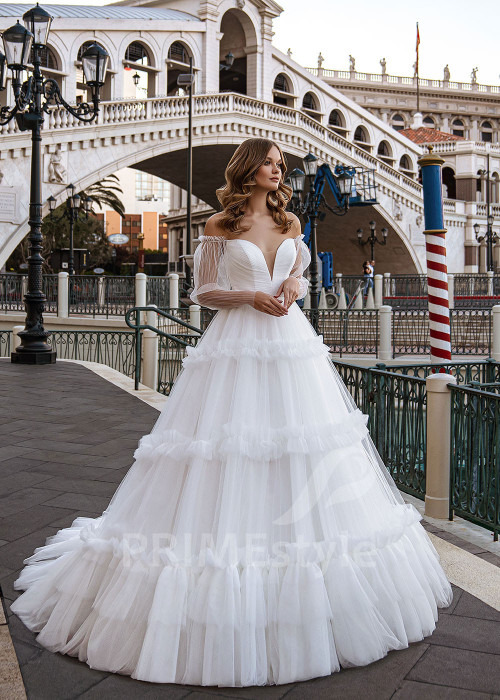 Jednoduché romantické svadobné šaty Diana