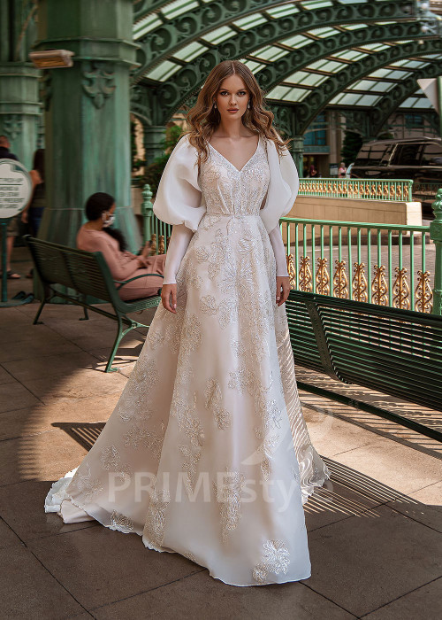 Luxusné trblietavé svadobné šaty Jessica