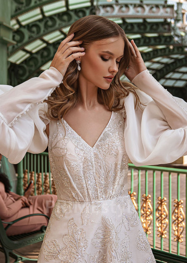 Luxusné trblietavé svadobné šaty Jessica - primestyle.sk