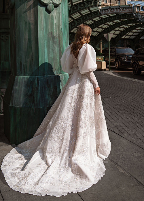 Luxusné trblietavé svadobné šaty Jessica