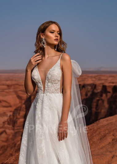 Luxusné celočipkované svadobné šaty Stella - primestyle.sk