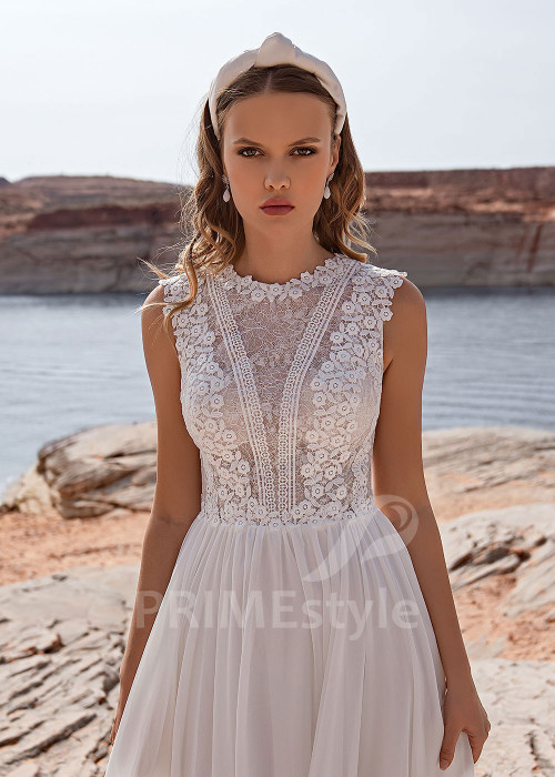 Luxusné šifónové svadobné šaty Melanie