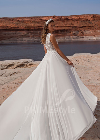 Luxusné šifónové svadobné šaty Melanie - primestyle.sk