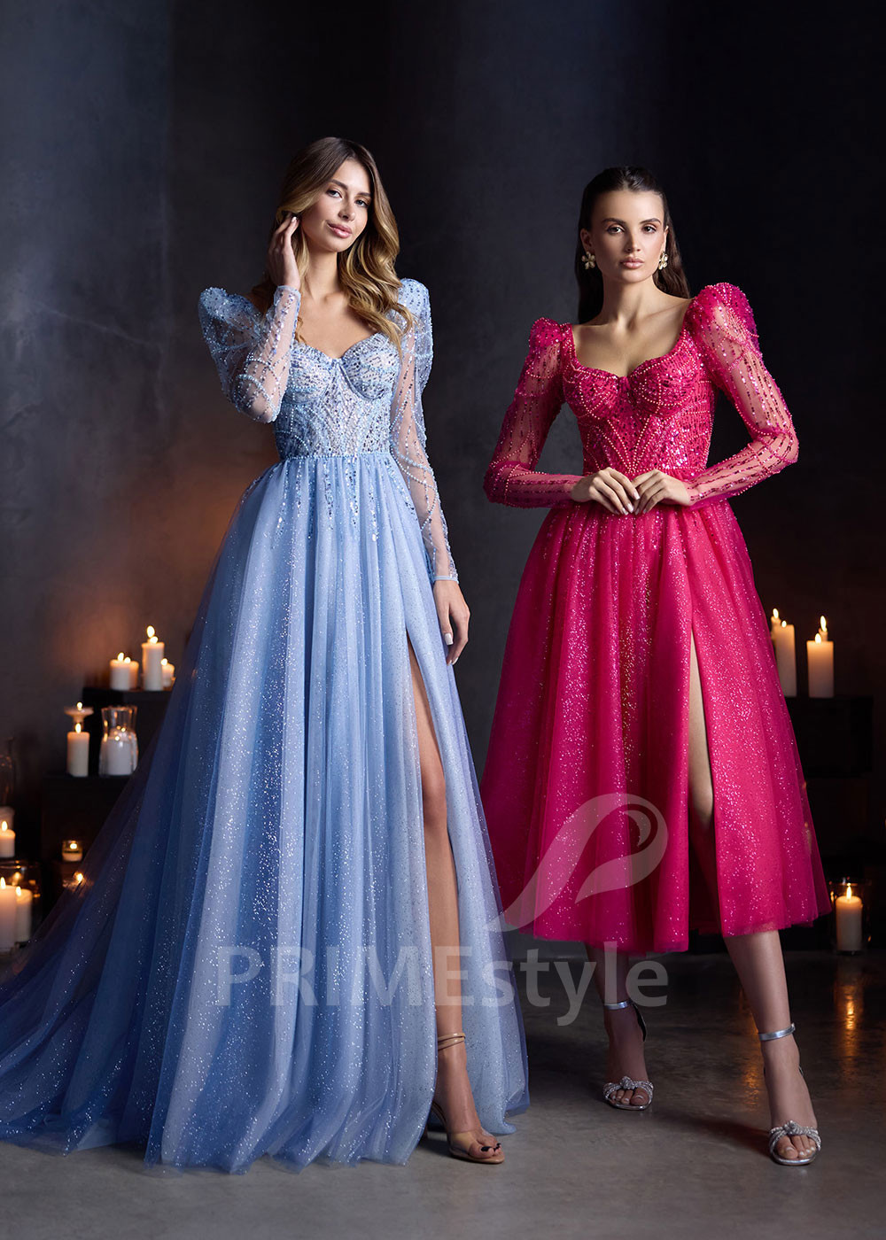 Spoločenské šaty s rukávom RC2901