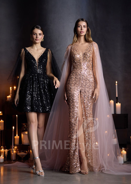 Trblietavé spoločenské šaty RC2902