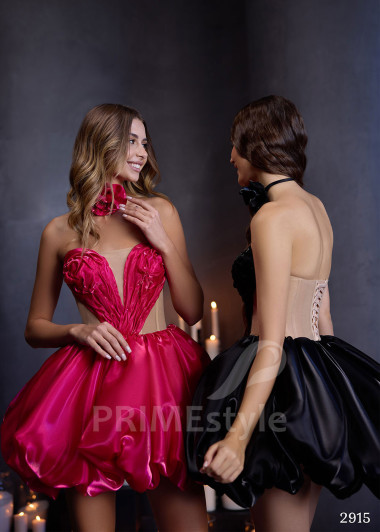 Krátke večerné šaty RC2915 - primestyle.sk