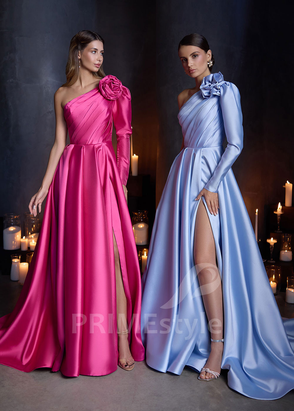 Plesové šaty s dlhým rukávom RC2918