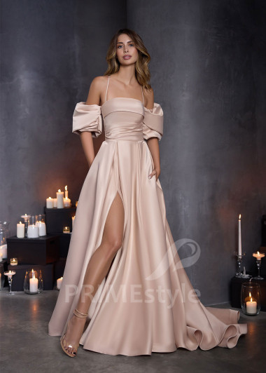 Saténové spoločenské šaty RC2924