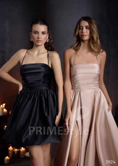 Saténové spoločenské šaty RC2924 - primestyle.sk