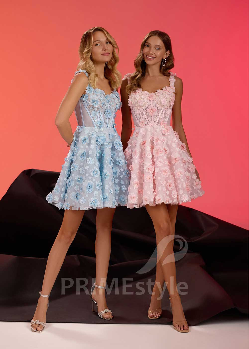 Luxusné krátke spoločenské šaty RS1001