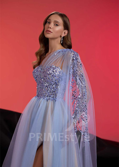 Asymetrické spoločenské šaty RS1002 - primestyle.sk