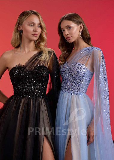 Asymetrické spoločenské šaty RS1002 - primestyle.sk