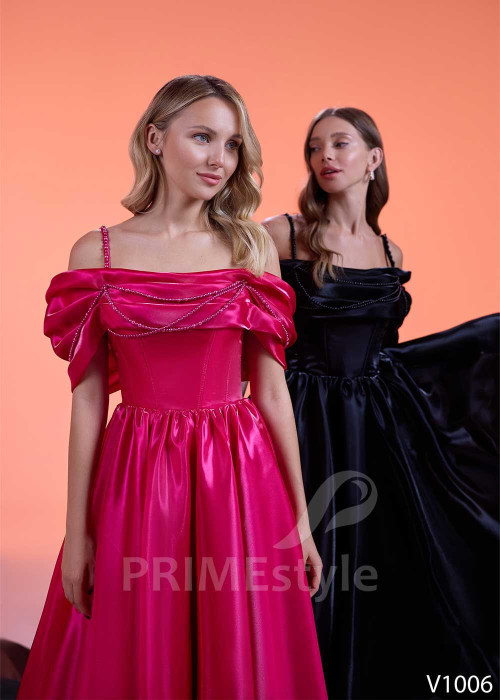 Elegantné midi spoločenské šaty RS1006