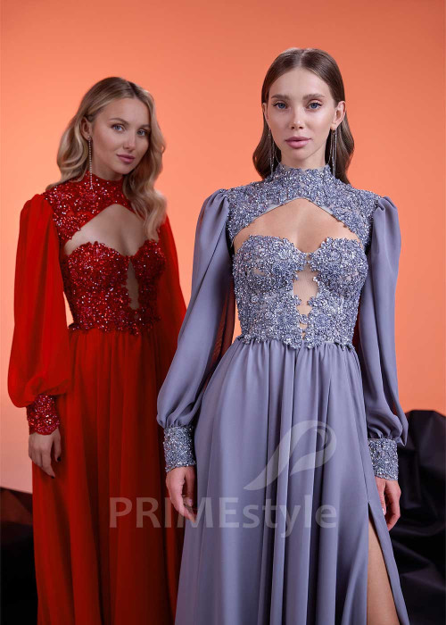 Šifónové šaty na svadbu RS1009