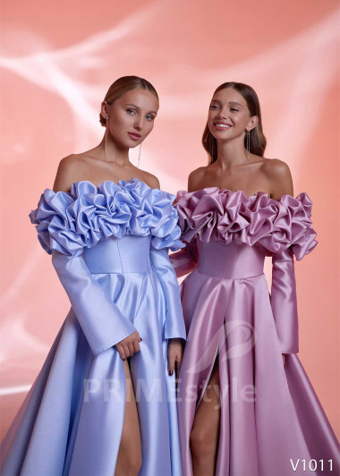 Plesové šaty s dlhým rukávom RS1011 - primestyle.sk