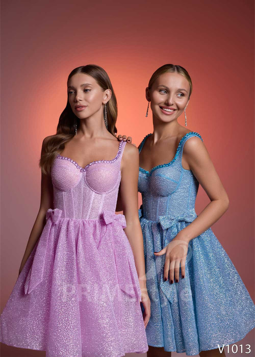 Slávnostné krátke spoločenské šaty RS1013