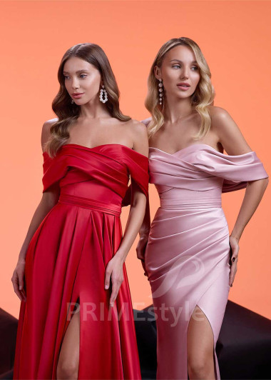 Elegantné saténové šaty na ples RS1019 - primestyle.sk