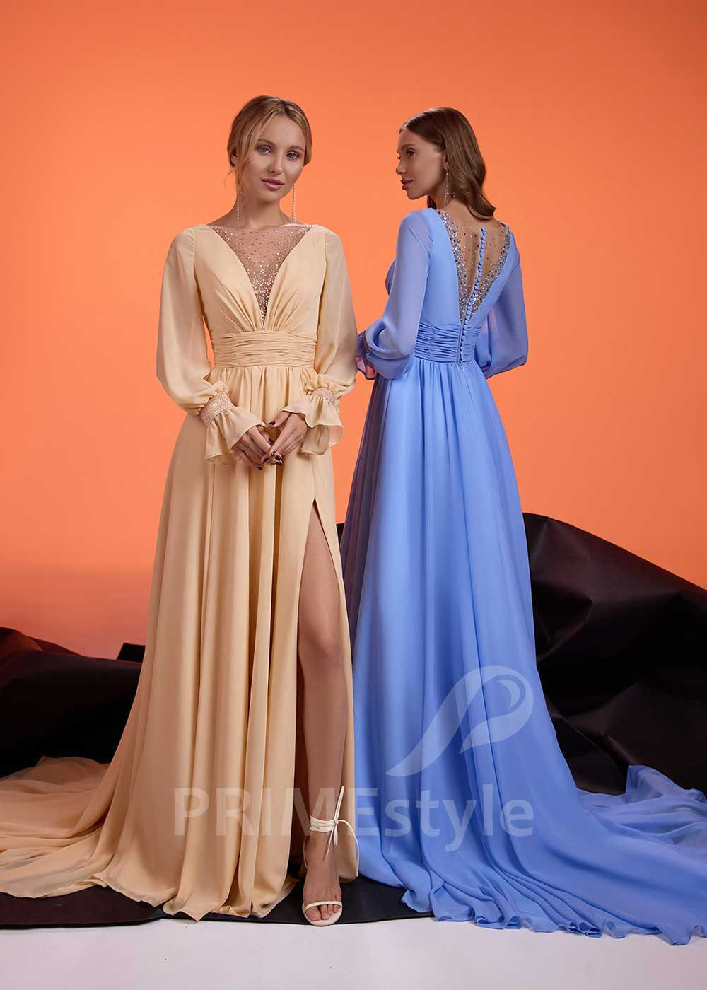 Šifónové šaty na svadbu RS1021