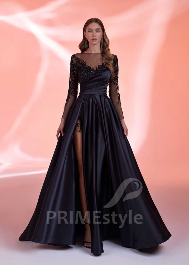 Spoločenské šaty s čipkou RS1028