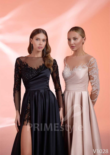 Spoločenské šaty s čipkou RS1028 - primestyle.sk