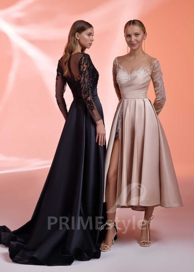 Spoločenské šaty s čipkou RS1028 - primestyle.sk