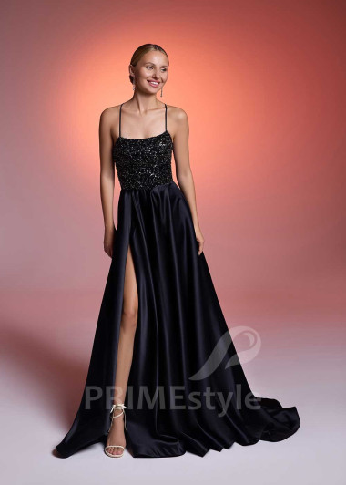 Trblietavé midi spoločenské šaty RS1030