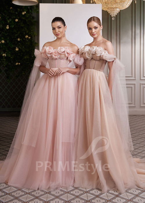 Kvetované šaty na svadbu RC2622