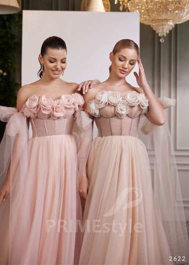 Kvetované šaty na svadbu RC2622 - primestyle.sk