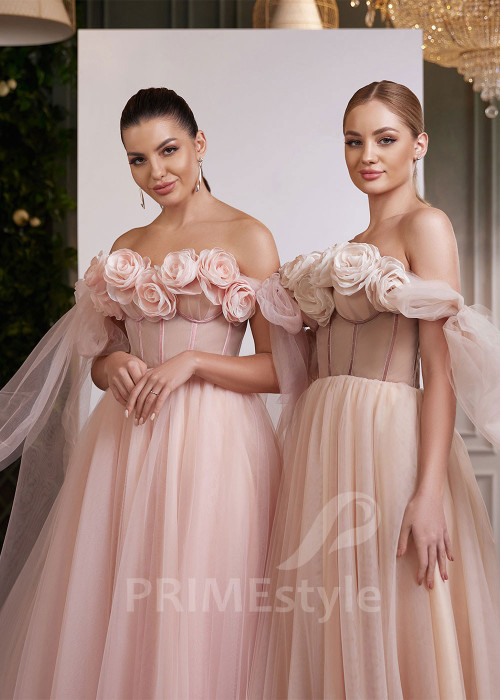 Kvetované šaty na svadbu RC2622