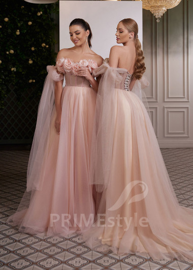 Kvetované šaty na svadbu RC2622 - primestyle.sk