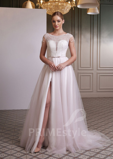 Jednoduché šaty na stužkovú RC2632 - primestyle.sk