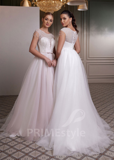 Jednoduché šaty na stužkovú RC2632 - primestyle.sk