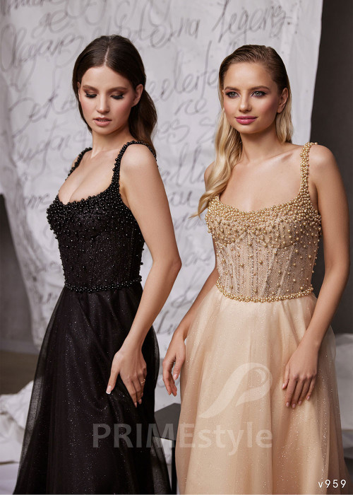 Jednoduché večerné šaty RS959