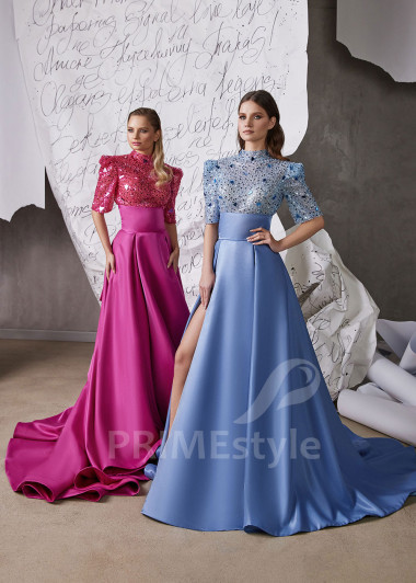 Extravagantné večerné šaty RS961