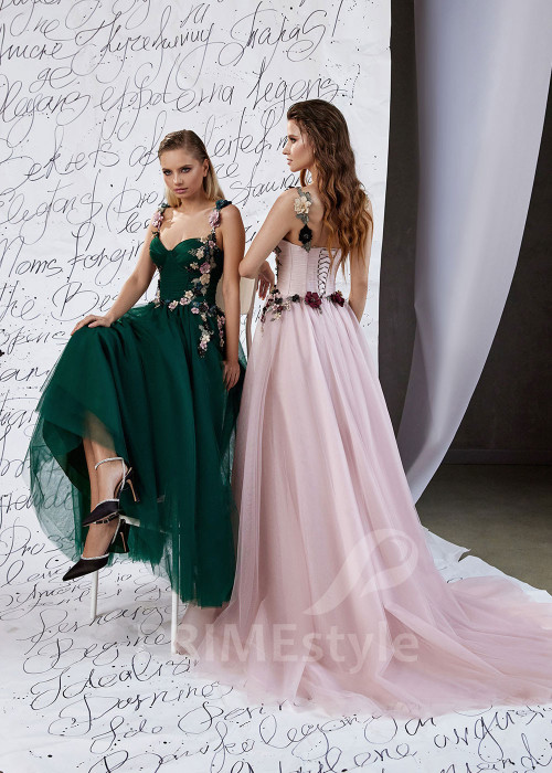 Kvetované šaty na ples RS965