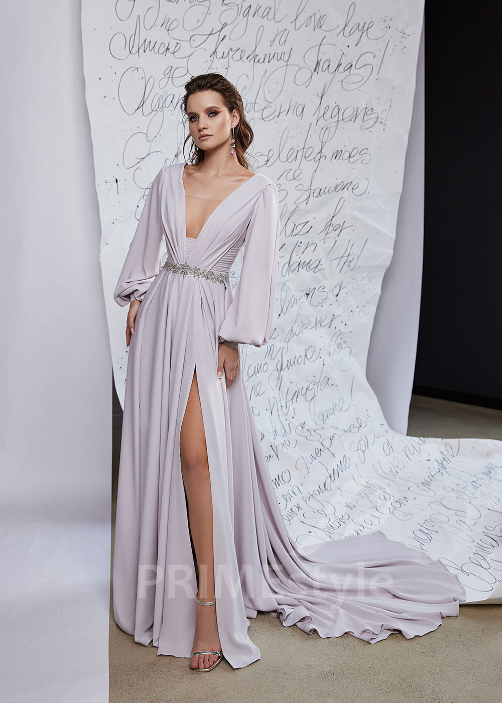 Dlhé šaty pre svadobné mamy RS967