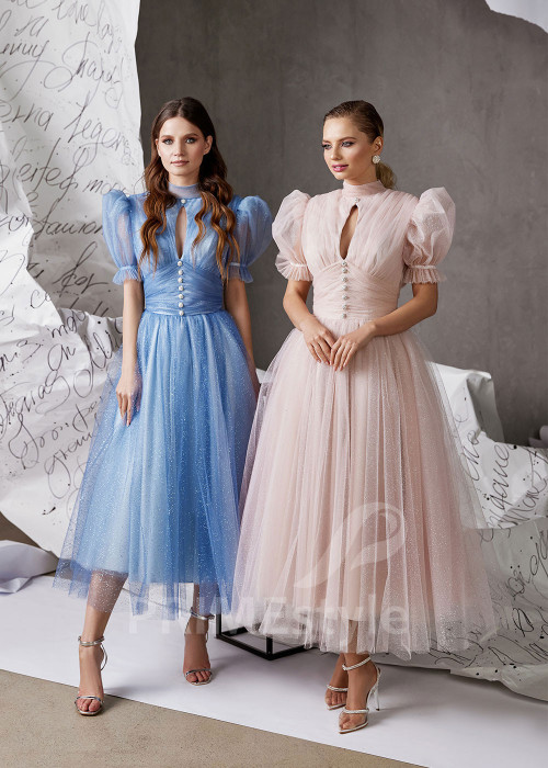 Midi šaty na svadbu RS971