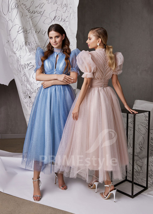 Midi šaty na svadbu RS971