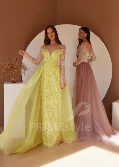 Extravagantné večerné šaty RC2404