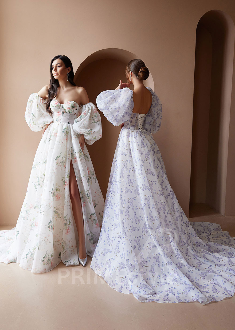 Kvetované šaty na svadbu RC2420