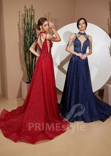 Exkluzívne večerné šaty RC2421 - primestyle.sk