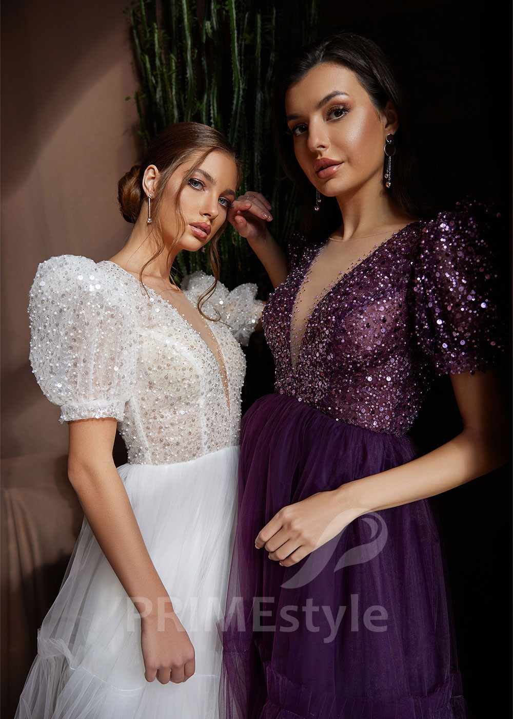 Tylové popolnočné šaty RC2433