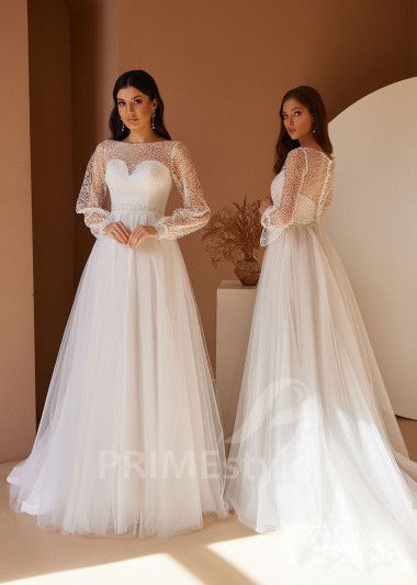 Tylové popolnočné šaty RC2436