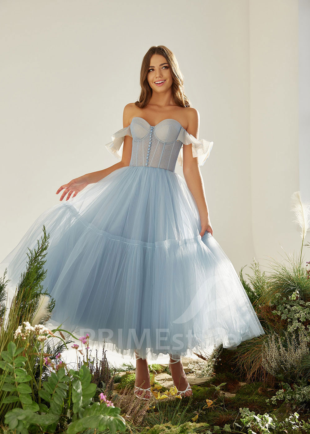 Tylové popolnočné šaty RS906